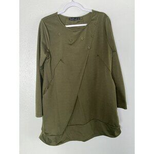 Zanzea Collection Green Long Sleeve Tunic Top